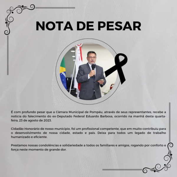 NOTA DE PESAR